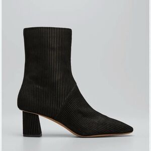 3.1 Phillip Lim Black Ribbed Ankle Boots